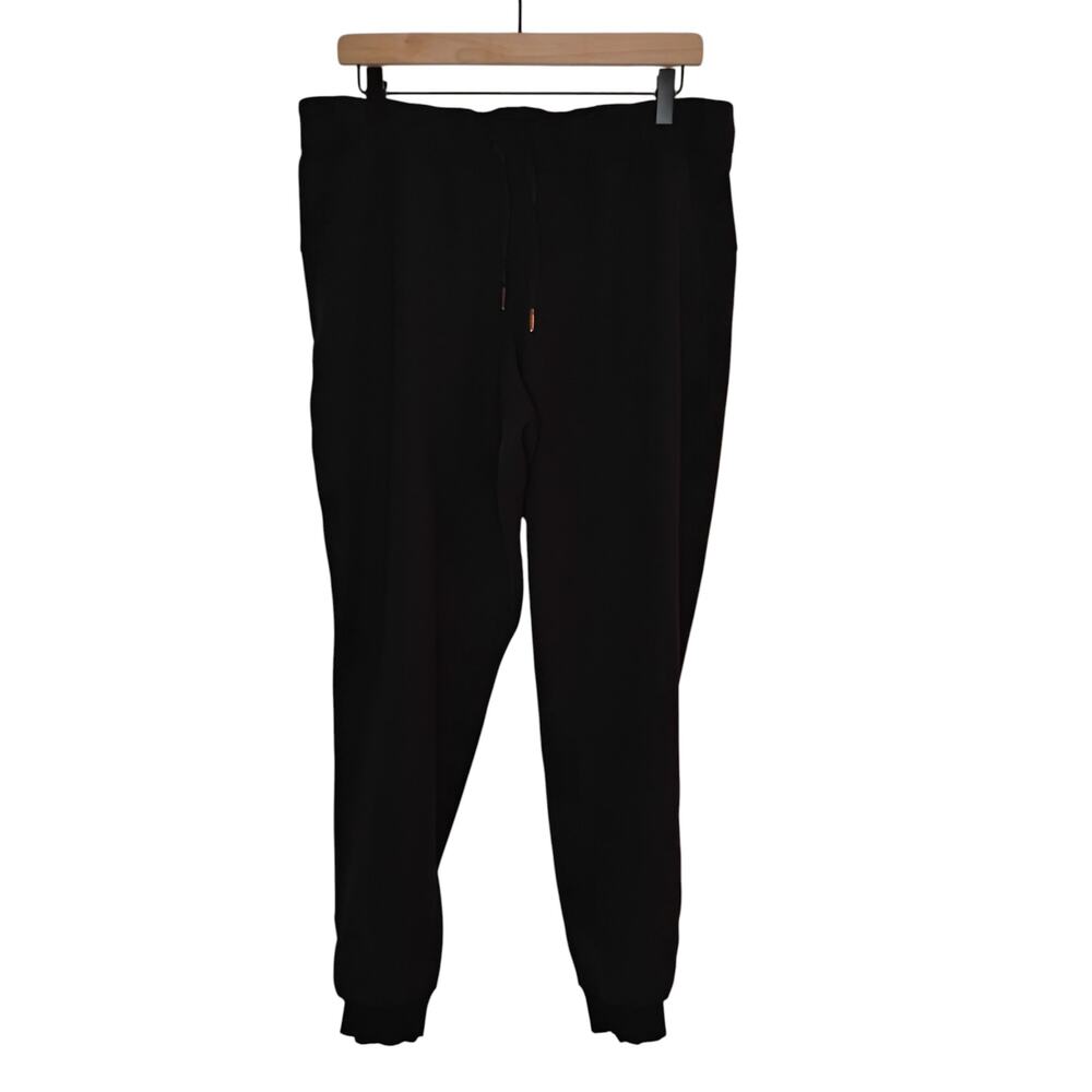 Lululemon 10 On the Fly Black Joggers Pant drawstring